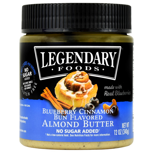 Legendary Foods Almond Butter - Blueberry Cinnamon Bun - 12 oz