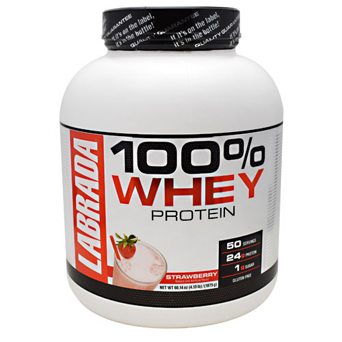 Labrada Nutrition 100% Whey Protein - Strawberry - 50 ea