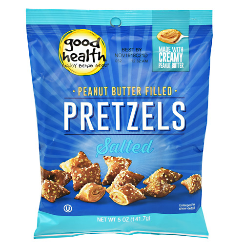 Good Health Natural Foods Peanut Butter Filled Pretzels - Salted Peanut Butter Petzels - 12 ea