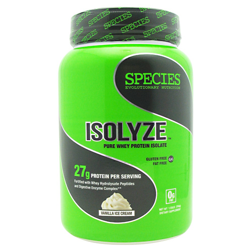 Species Nutrition Isolyze - Vanilla Ice Cream - 22 ea
