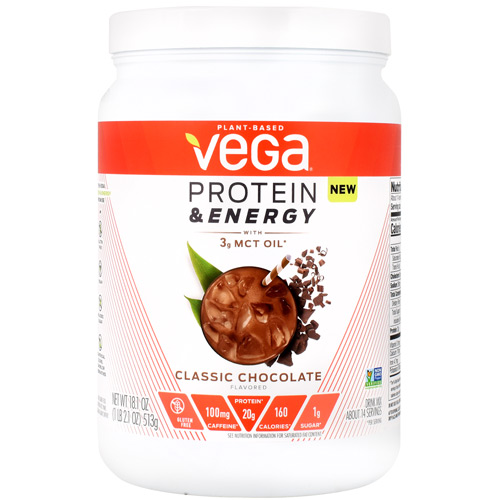 Vega Protein & Energy - Classic Chocolate - 14 ea