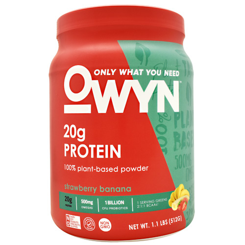 Only What You Need Plant Protein - Strawberry Banana - 14 ea