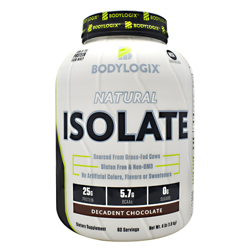 BodyLogix Natural Isolate Protein - Decadent Chocolate - 4 lbs