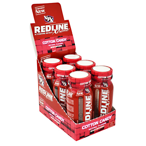 VPX Redline Xtreme Shot - Cotton Candy - 24 ea VPX Redline Xtreme Shot