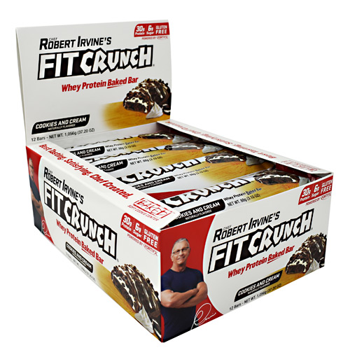 Fit Crunch Bars Fit Crunch Bar - Cookies & Cream - 12 ea