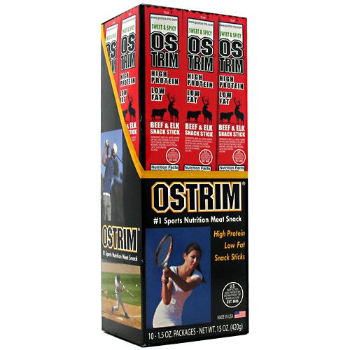 Ostrim Beef/Elk Stick - Sweet & Spicy - 10 ea