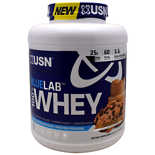 Usn Blue Lab 100% Whey - Peanut Butter & Choc Chip Cookie - 4.5 lb