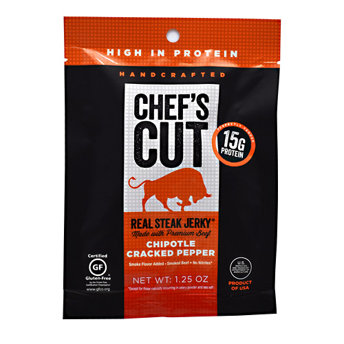 Chefs Cut Real Jerky Real Steak Jerky - Chipotle Cracked Pepper - 1.25 oz