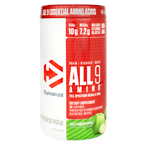 Dymatize All 9 Amino - Jolly Green Apple - 30 ea