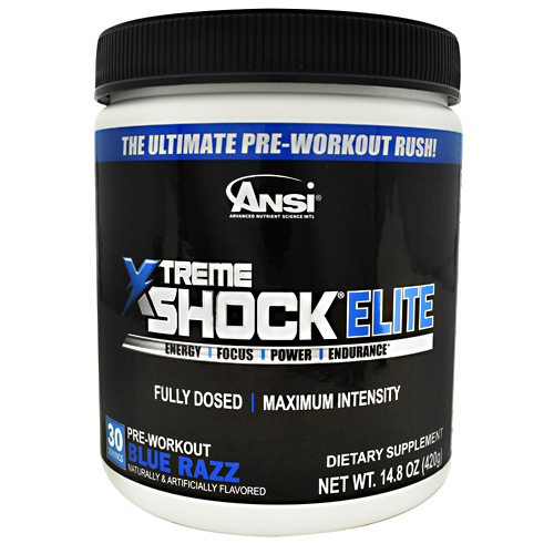 ANSI Xtreme Shock Elite - Blue Razz - 30 ea