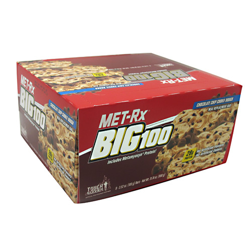 Met-Rx USA Big 100 Colossal - Chocolate Chip Cookie Dough - 9 ea