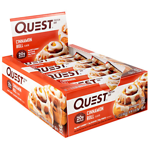 Quest Nutrition Quest Protein Bar - Cinnamon Roll - 12 ea