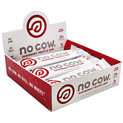 No Cow No Cow Bar - Raspberry Truffle - 12 ea