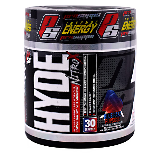 Pro Supps Hyde Nitro X - Blue Razz Popsicle - 30 ea