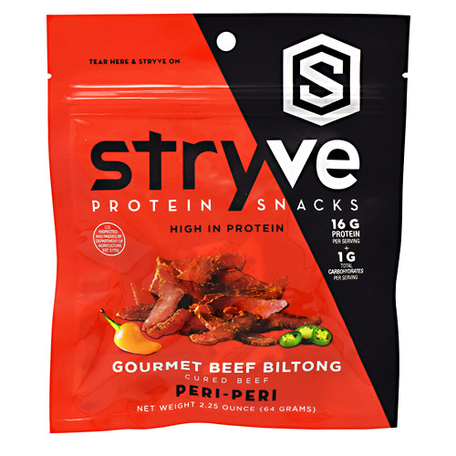 Stryve Foods Protein Snacks Gourmet Beef Biltong - Peri-Peri - 2.25 oz