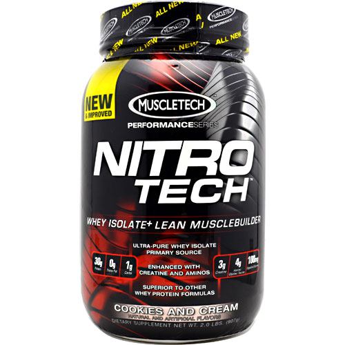 Muscletech Performance Series Nitro-Tech - Cookies and Cream - 2 lb