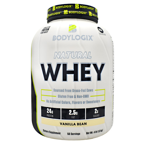 BodyLogix Natural Whey Protein - Vanilla Bean - 4 lbs