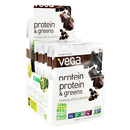 Vega Protein & Greens - Chocolate - 12 ea