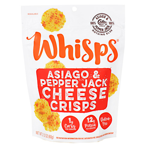 Schuman Cheese Whisps Cheese Crisps - Asiago and Pepper Jack - 12 ea