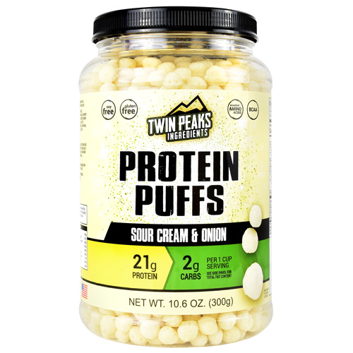 Twin Peaks Ingredients Protein Puffs - Sour Cream & Onion - 10 ea
