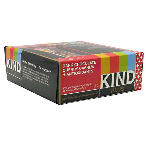 Kind Snacks Kind Plus - Dark Chocolate Cherry Cashew + Antioxidants - 12 ea
