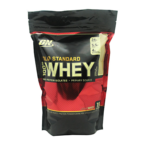 Optimum Nutrition Gold Standard 100% Whey - Vanilla Ice Cream - 1 lb