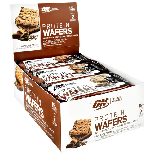 Optimum Nutrition Protein Wafers - Chocolate Creme - 9 ea