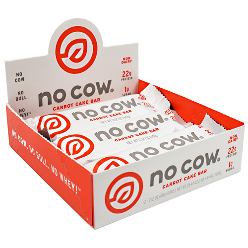 No Cow No Cow Bar - Carrot Cake - 12 ea