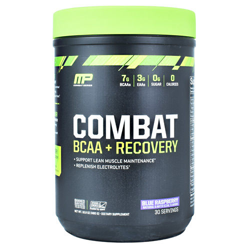 MusclePharm Combat Series Combat BCAA + Recovery - Blue Raspberry - 30 ea
