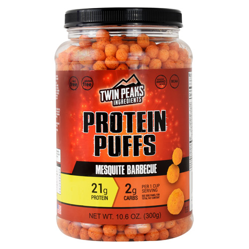 Twin Peaks Ingredients Protein Puffs - Mesquite Barbecue - 10 ea