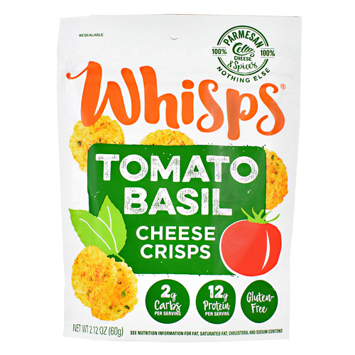Schuman Cheese Whisps Cheese Crisps - Tomato Basil - 12 ea