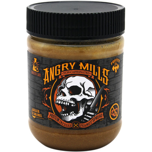 Sinister Labs Non-Caffeinated Angry Mills Peanut Spread - Killer Caramel - 12 oz