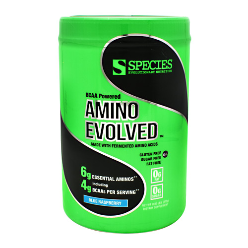 Species Nutrition Amino Evolved - Blue Rasberry - 30 ea