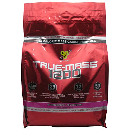 BSN True Mass 1200 - Strawberry Milkshake - 10.25 lb