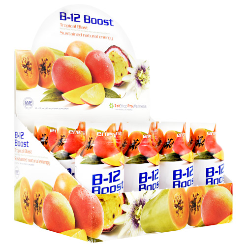 High Performance Fitness B-12 Boost - Tropical Blast - 12 ea