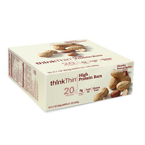 Think Products Think Thin Bar - Chunky Peanut Butter - 10 ea