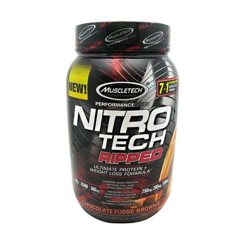 Muscletech Performance Series Nitro Tech Ripped - Chocolate Fudge Brownie - 2 lb