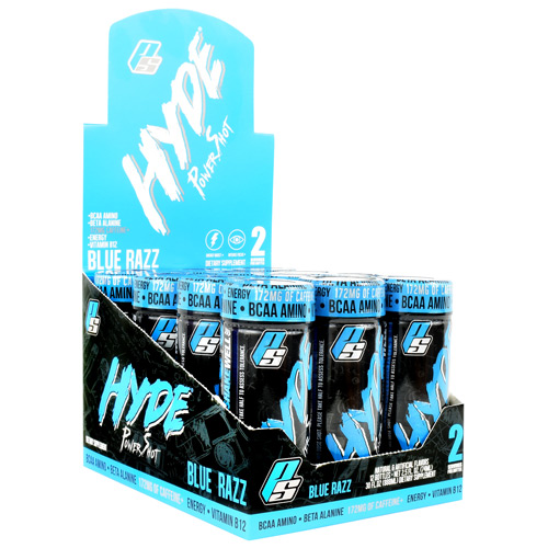 Pro Supps Hyde Power Shot - Blue Razz - 12 ea