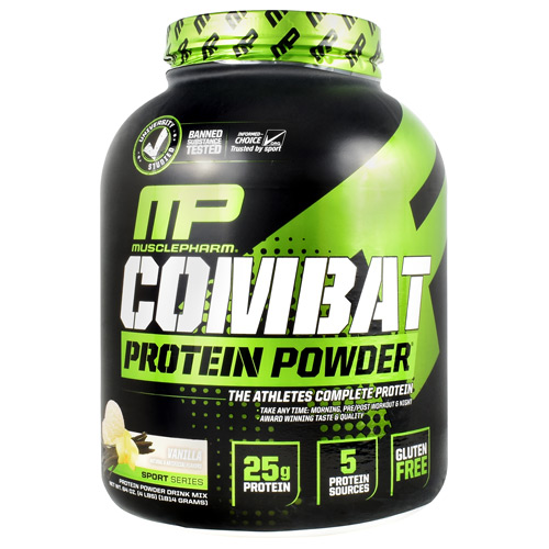 MusclePharm Sport Series Combat Protein Powder - Vanilla - 4 lb