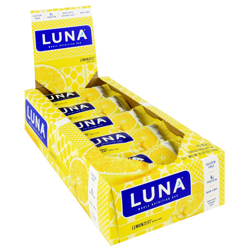 Clif Bar Luna Bar - LemonZest - 15 ea