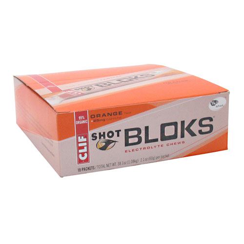 Clif Bar Shot Bloks Electrolyte Chews - Orange - 18 ea