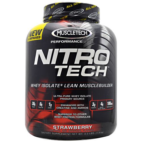 Muscletech Performance Series Nitro-Tech - Strawberry - 4 lb